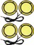 4pcs Araba Sarı+Beyaz Koçanı LED Gün Işığı Ampul Drl Lambası Gündüz Sis Işığı (Yurt Dışından) 1