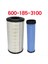 Hava Filtre Elemanları 600-185-3100 Komatsu Exkavator Için 600185310 PC200-7 PC200-8 PC228US (Yurt Dışından) 4