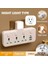 Çok Çıkışlı Elektrik Şeridi Duvar Soketi Evrensel Ağ Filtresi USB Şarj Cihazı Ayrı Anahtar Adaptörü Işık Us Fiş (Yurt Dışından) 2