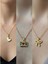 Üçlü Kombin Altın Kaplama Sembol Kolye Seti 1