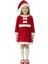 Kadife Kumaş Fiyonklu Noel Anne Kostümü 1