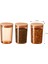 Yuviera 900ml Ahşap Kapaklı Saklama Kabı 3'lü 9