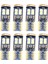 T10 168 LED Araba Ampulü 8pcs 194 W5W 12-Smd 3030 Yonga Seti LED Ampul Kanbusu Araba Iç Kubbe Haritası Kapı Işıkları Beyaz (Yurt Dışından) 1