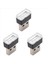 3x Mini Taşınabilir Mini USB LED Araç Işık Araç Iç USB Atmosher Işık Fikli ve Devertikli Hızlı Beyaz (Yurt Dışından) 1