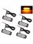 12PCS 4 LED Amber Recovery Flaş Işıkları 12V 24V Turuncu Izgara Arızası Yanıp Sönüyor (Yurt Dışından) 2