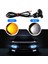 10 Pcs 12V 23MM Çift Renk Switchback 4014 Smd 12 LED Drl Eagle Göz Gündüz Işık Araç Motor Dönüşü Işıkları (Yurt Dışından) 5