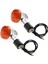 Motosiklet Turn Sinyalleri 2 Pcs ile Ön Arka Işıklar Motosiklet Slip-On Köpek Titreşim Anti Konfor Gidon (Yurt Dışından) 3