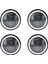 4pcs 5 75 LED Far Harley Sportster Iron 883 Dyna Street Bob Için Beyaz Halo Drl ile 5-3/4 Motosiklet Far (Yurt Dışından) 1