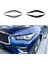 Araba Karbon Fiber Ön Far Kapağı Garnitür Strip Kaş Kapağı Trim Sticker Infiniti Q50 2014-2023 (Yurt Dışından) 5