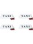 4x Beyaz Su Geçirmez Taksi Manyetik Base Çatı Üst Araba Kabini LED Işaret Işık Lambası 12V Pvc (Yurt Dışından) 1