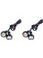 4 Pcs 12V 23MM Çift Renk Geçiş 4014 12 LED Drl Eagle Göz Gündüz Işığı (Yurt Dışından) 1