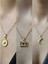 Üçlü Kombin Altın Kaplama Sembol Kolye Seti 1