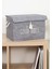 Çok Amaçlı Keçe Kapaklı Mini Kutu Organizer, Saklama Kutusu 35X24X24CM Gri 1