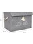 Çok Amaçlı Keçe Kapaklı Mini Kutu Organizer, Saklama Kutusu 35X24X24CM Gri 5
