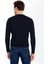 Erkek Lacivert Regular Fit %100 Yün Bisiklet Yaka Basic Triko Kazak 50259680-VR033 5