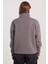 Kadın Relax Fit Rahat Kesim Pamuklu Içi Polarlı Yarım Fermuarlı Gri Dik Yaka Sweatshirt 7