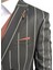 Erkek Çizgili Takım Elbise 3’lü Set – Ceket + Yelek + Pantolon – Slim Fit Italyan Tarz 3