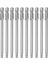 10PCS 100MM Uzunluk 1/4 Inç Hex Shank T20 Torx Güvenlik Tornavida Bitleri Gümüş Gri (Yurt Dışından) 3