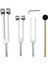 4 Paket Tutma Çatal Seti (128Hz 256Hz 512Hz) Sesli Ses Titreşim Aracı Için Tuning Fork Hammer ile Gümüş Gümüş (Yurt Dışından) 1
