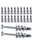 80 Pcs Metal Self Ankrajı Vidalı Dübeller Vidalı Dübeller Tek Katmanlı ve Çift Kaplı Alçı Için (Yurt Dışından) 2