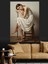 Sandalyede Oturan Üzgün Kadın Dekoratif Kanvas - Mdf Ahşap Tablo 1