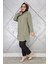 Kadın Çıt Çıtlı Kapüşonlu Tesettür Tunik 2