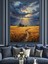 Buğday Tarlası Altın Manzarası Dekoratif Kanvas - Mdf Ahşap Tablo 5
