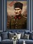 Askeri Üniformalı Mustafa Kemal Atatürk Dekoratif Kanvas - Mdf Ahşap Tablo 3