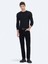 Siyah Fitilli Dokuma Slim Fit Kadife Casual Pamuk Karışımlı Pantolon 1