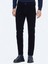 Lacivert Fitilli Dokuma Slim Fit Kadife Casual Pamuk Karışımlı Pantolon 2