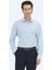 Açık Mavi Regular Fit Dokuma Klasik Pamuk Karışımlı Gömlek 2