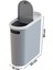 10 Litre Click Kapak Çöp Kovası, Banyo Çöp Kovası, Mutfak Çöp Kovası, Slim Çöp Kovası "Gri" 8