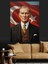 Türk Bayrağı Atatürk Illüstrasyon Dekoratif Kanvas - Mdf Ahşap Tablo 4