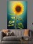 Ayçiçeği Günebakan Dekoratif Kanvas - Mdf Ahşap Tablo 3