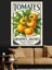 Vintage Domates Konserve Etiketi Dekoratif Kanvas - Mdf Ahşap Tablo 1