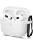 Uruchı Apple Airpods 3.nesil Kılıf, Tam Koruyucu Özellikli Yumuşak Silikon Airpods Aksesuar Kılıf Apple ile Uyumlu Airpods,kadın Erkek, Anahtarlıklı Kablosuz ve Kablolu Şarj Özellikli Kılıfı, Beyaz 1