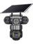 3 Lens 6mp Güvenlik Kamerası Güneş Enerjili - Sım - Full Renk Gece Görüş - IP66 Su Geçirmez - 24/7 Güvenlik 1