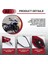 2pcs Vida Çapı 10MM / 8mm Yan Aynalar Motosiklet Scooter 360 Derece Dönme Motosiklet Dikiz Aynaları Kırmızı (Yurt Dışından) 5