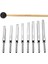 8 Paket 256-512Hz Çelik Toing Fork Set Mallet Titreşim Terapisi Araçları (Yurt Dışından) 1