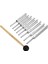 8 Paket 256-512Hz Çelik Toing Fork Set Mallet Titreşim Terapisi Araçları (Yurt Dışından) 2