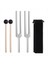 2pcs 512Hz Tuning Forks Seti Alüminyum Alaşım Tutma Çiçekleri Çekiçli Çatallar Ses Iyileştirme Terapisi ve Yoga&#39 Yı Iyileştirmek Için (Yurt Dışından) 1