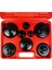 9pc Yağ Filtresi Kapa Takımı Kiti Yağ Filtre Kapağı Soket Set Filtre Muhafazası 27MM 32MM 36MM 74MM 75 6mm 76MM 86MM 93MM (Yurt Dışından) 3