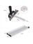3x Geter Gauge Carpentry Push Çubuk Açısı Cetvel Tablo Testere Cetvel Ağaç Işleme Aracı Ayarlanabilir Flip Stop (Yurt Dışından) 3