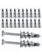 120 Pcs Metal Self Ankrajı Vidalı Dübeller Vidalı Dübeller Tek Katmanlı ve Çift Kaplı Alçı Için (Yurt Dışından) 2