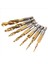 7pcs 1/4inch Hex Shank Titanyum Kombinasyon Matkap ve Tap Set Metrik Iş Parçacığı Hss M3-M10 Vida Bit Aracı (Yurt Dışından) 2
