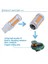 7440 T20 LED Ampuller Amber Sarı 900 Lümenler Süper Parlak Dönüş Sinyalleri Işık Dc 12V 3 6W (6 Paket) (Yurt Dışından) 4