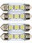 4x C5W 3 LED Smd 5050 36MM Xenon Beyaz Ampul Plaka Servis Festoons Dome Tavan Lambası Araba Işığı (Yurt Dışından) 1