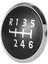 2x 6 Hızlı Dişli Vites Knob Emblem Rozeti Kapak Kapağı Taşıyıcı T5/t6 Mk5 Mk6 (Yurt Dışından) 3