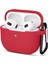 Uruchı Apple Airpods 3.nesil Kılıf, Tam Koruyucu Özellikli Yumuşak Silikon Airpods Aksesuar Kılıf Apple ile Uyumlu Airpods,kadın Erkek, Anahtarlıklı Kablosuz ve Kablolu Şarj Özellikli Kılıfı, Kırmızı 1