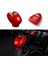 Araba Gerçek Karbon Fiber Vardiya Kolu Kapak Mini Cooper F54 F55 F56 F57 F60 Kırmızı Başlangıç Anahtarlı Kırmızı (Yurt Dışından) 5
